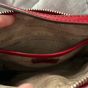Vintage Lauren Ralph Lauren Cow Leather Red Shoulder Bag Y2K Country Western thumbnail 13