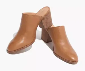 Madewell The Harper Tan Mule thumbnail 1