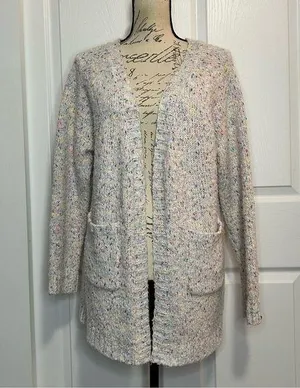 SHEIN Rainbow Popcorn Long Cardigan thumbnail 1