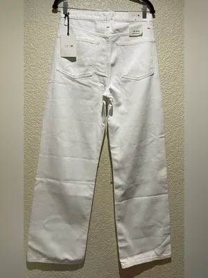 Joe's Jeans NWT The Ryan Low Slung Baggy White Wide-Leg Jeans Size 25 thumbnail 6