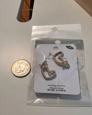 Gold Plated Heart Earrings thumbnail 3