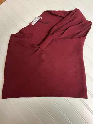 Zara Off-the-Shoulder Asymmetrical Ribbed Top Size Large thumbnail 2