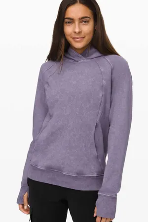 Lululemon Scuba Pullover hoodie in washed purple quartz size 6 thumbnail 1