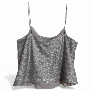 ASOS‎ Silver Sequin Cami Top Sparkly Party Evening Occasion Size 8 thumbnail 2