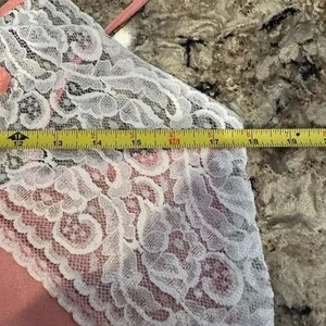 Vintage Slip Sleep Gown Pink Lace Sleepwear Size M/L Sexy Glamour Full Length thumbnail 8