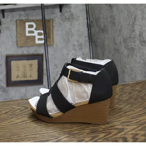 NWT Dr. Scholl's Womens Barton Wedge Platform Sandal F6474S1 Black Snake 6M thumbnail 8