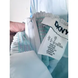 NWT DKNY Indigo Floral Halter Maxi Dress Blue Aqua Size 10 thumbnail 6
