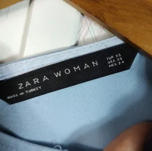 Zara Woman Blue Short Sleeve mini Dress thumbnail 7