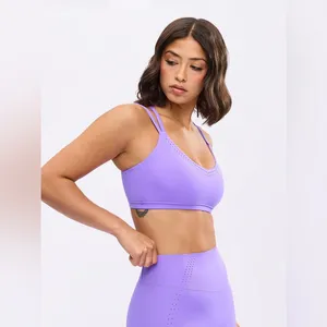 BUFF BUNNY Airbrush Laser Sports Bra in Party Purple Size S Buffbunny Collection thumbnail 6