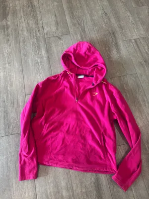 Gymshark Bright Pink Half-Zip Hooded Fleece thumbnail 6