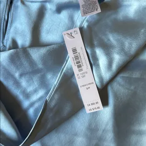 Victoria's Secret Sky Blue Satin Pajama Set thumbnail 3