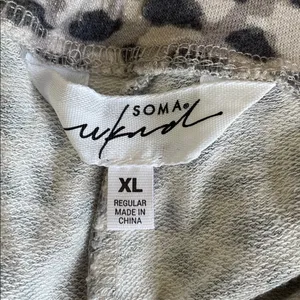 Soma Wknd Leopard Print Joggers with Cream Tie thumbnail 5