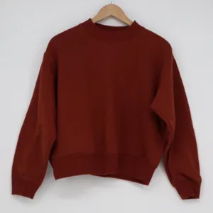 A New Day Womens Rust Red Mock Neck Sweatshirt Pullover Size M Cotton Blend thumbnail 2