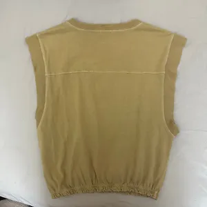 Mother The Swiper‎ Crop Top Bronze Mist Tan Size Small Elastic Band Sleeveless thumbnail 5