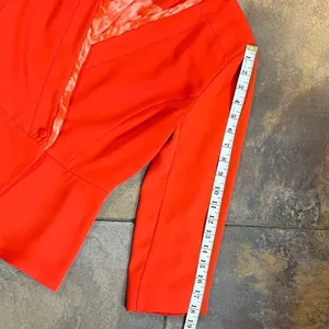 CAbi Orange Wrap Blazer Jane Jacket Size 4 thumbnail 5