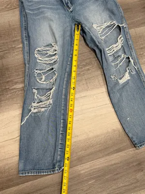 Flying Monkey Jeans Women's Ultra High Rise Straight Distressed Ripped Size 29 thumbnail 8