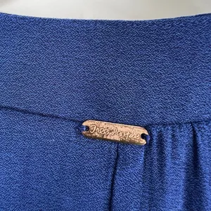 Free People Small Tank Top Pleated Back Boho V-Neck Oversized Royal Blue thumbnail 8