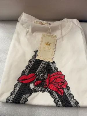 Sister fashion white and Black t shirt size M thumbnail 4