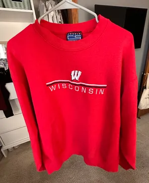 Wisconsin Crewneck Red Size XL thumbnail 2