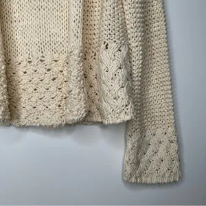Anthropologie Akemi + Kin Cream Open Cardigan Sweater Size Small thumbnail 5