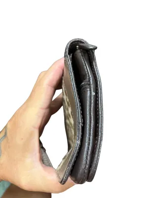 Brighton wms vintage brown leather zebra clutch wallet sz 7.5"x5" SKU 10-787 thumbnail 7