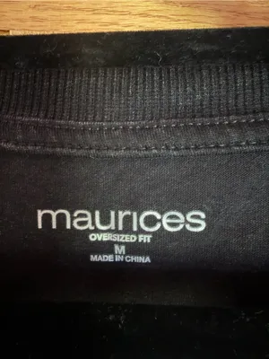 Maurices Joy In The Journey Graphic Tee T-Shirt Black Charcoal Oversized Medium thumbnail 4