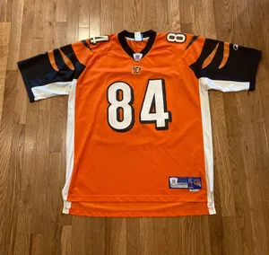 Cincinnati Bengals TJ Houshmandzadeh Athletic Reebok Y2K Orange NFL Jersey thumbnail 1