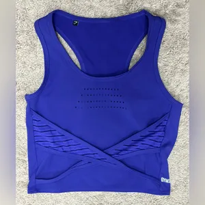 EUC! Gymshark Purple Crop Tank Top size XS thumbnail 1