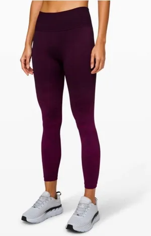 Lululemon Ebb to Train Tight *Wash Marvel / Black / Black size2 NEW thumbnail 1