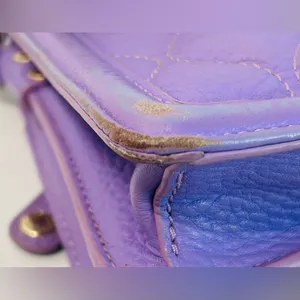 Vera Bradley Quilted Tess Crossbody Purse in Purple/Lavender Leather thumbnail 14