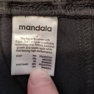 Mandala Black Scrub Pants Size Medium thumbnail 6