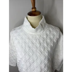 Tuckernuck Quilted Ally Swing White Sweatshirt Size M/L thumbnail 7