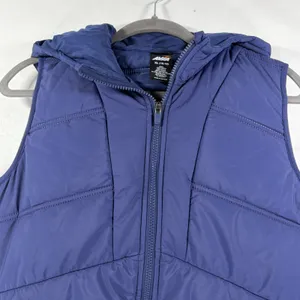 Avia Womens Navy Blue Hooded Puffer Vest XL 16-18 Full Zip Quilted Layering thumbnail 6