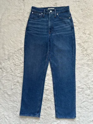 Madewell Jeans The Curvy Perfect Vintage Straight Jean in Mayfield Wash Sz 28 thumbnail 5