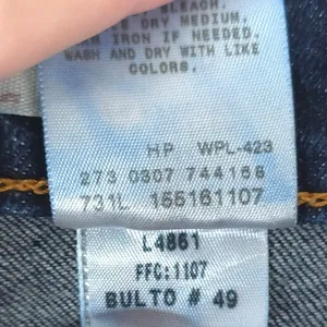 Vintage‎ Levis 515 Bootcut Jeans Women 8L (33x35) Dark Wash Blue Stretch Y2K thumbnail 8