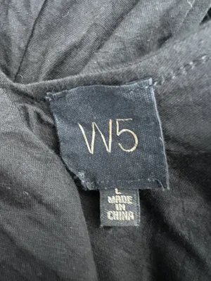 W5 black V-Neck sleeveless top with beaded thumbnail 5