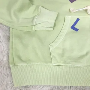 WILDFOX Love Life Kinley Hoodie Cropped Jacket Zip‎ Front Green Size Small New thumbnail 10