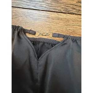 Etam Black Sleep Shorts Gold Accent Women's Sz S NEW thumbnail 2