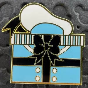 Disney parks Loungefly Donald Duck Present 2023 trading pin thumbnail 1