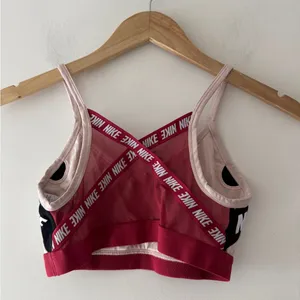 Nike Indy Logo Pink and Red‎ Sports Bra thumbnail 2