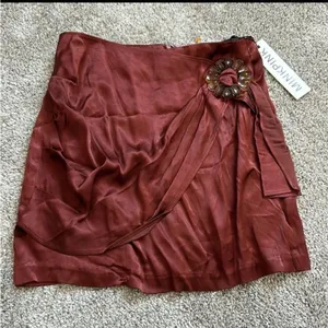 MINKPINK satin‎ bejeweled mini skirt size S thumbnail 1