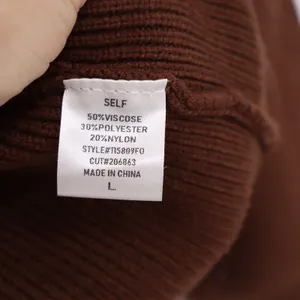 Stile by Per Lei Brown Ribbed Cardigan Statement Button Sweater L thumbnail 5