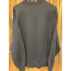 VTG Top Stitch 90s Blue Snow Birdhouse Sweatshirt Large Double Collar USA Made thumbnail 13