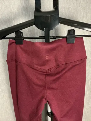 High-Waist Stretch Flare Pants in Burgundy Size Small thumbnail 13