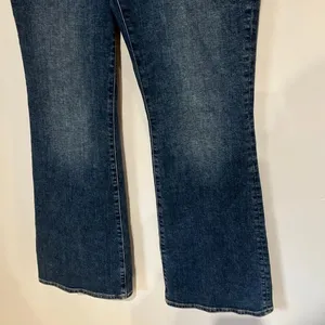 Madewell Dark Wash Skinny Flare Jeans Size 31 High Rise Non Ripped #782 thumbnail 3