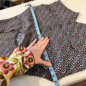 Handmade 90s Floral Folk Print Button Front Vest Top Size Medium to Large thumbnail 9