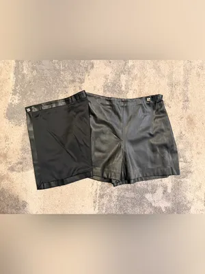 Jason Wu Black Faux Leather Mini Skort thumbnail 2