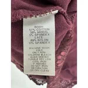 Loft Womens Purple Cami Tank Top Size M Lace Y2K‎ Stretch Preppy Romantic Dainty thumbnail 7