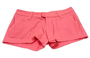 Y2K‎ Volcom Neon Pink Low Rise Shorts Mini Cheeky Hot Girl Summer 2000s thumbnail 1