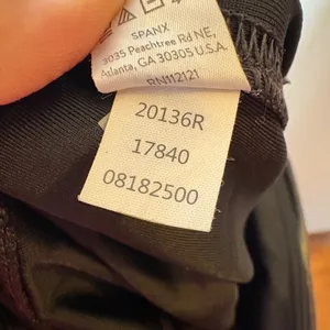 SPANX Faux Leather Moto Leggings Black High Waist Size‎ Medium thumbnail 8